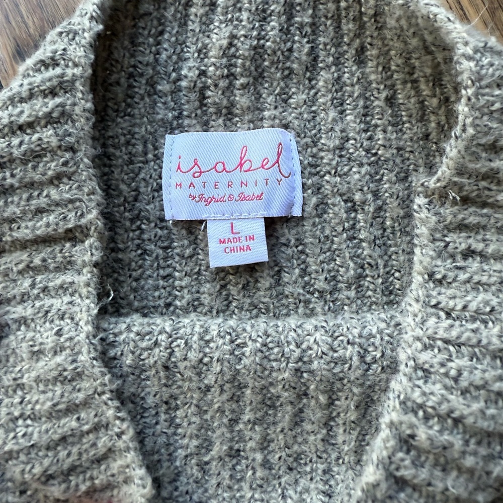 Isabel Maternity by Ingrid & Isabel Leopard Print Turtleneck Sweater - Picture 2 of 2